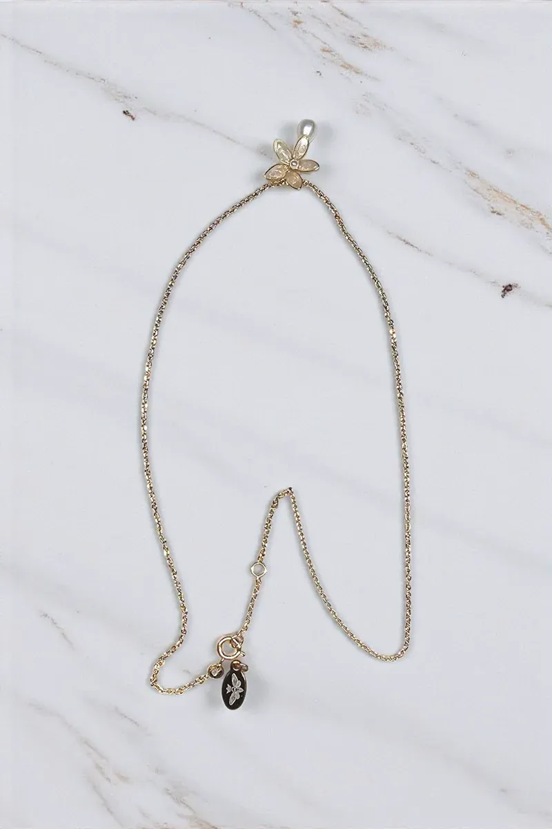 Collier Paulette - Bijou de mariée artisanal, création Provence