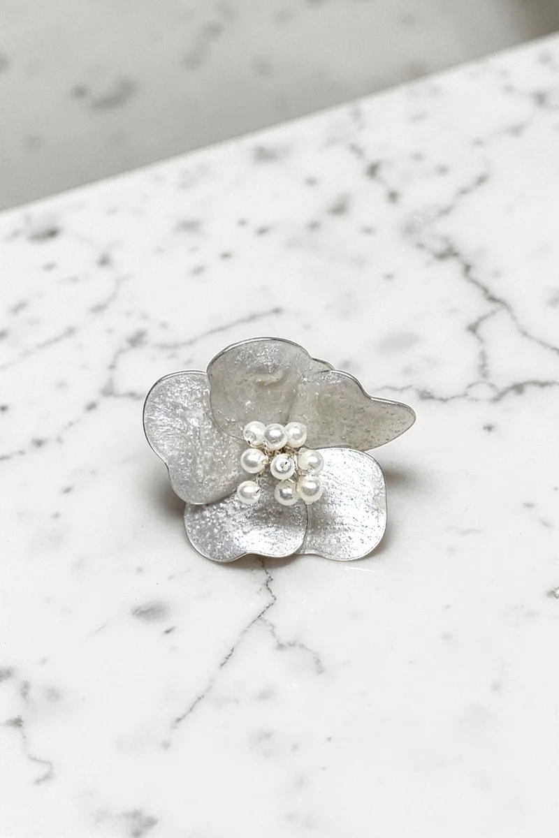 Bague Sixtine - Bijou de mariée artisanal, création Provence